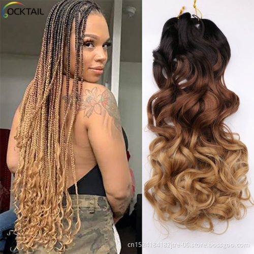 high grade synthetic bulk hair wavy braid extension for braiding curly,  new wet and wavy curly yaki synthetic braiding hair